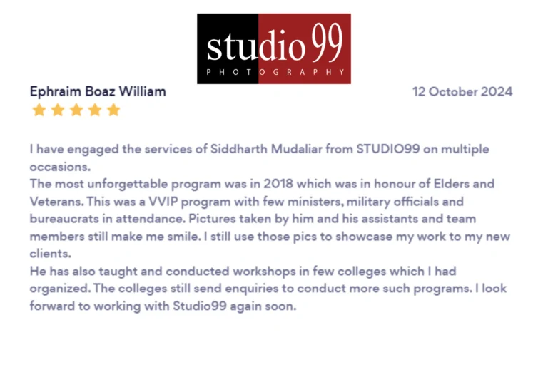 Studio99 review by Ephraim Boaz William