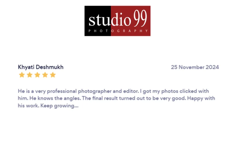 Studio99 review by Khyati Deshmukh